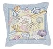 "Gifts From the Sea" Seashells Accent Throw Pillow 17" x 17"