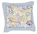 "Gifts From the Sea" Seashells Accent Throw Pillow 17" x 17"