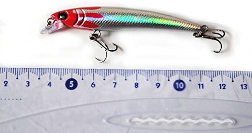 Fishing Lure Hard Baits Wobbler with Sharp Hooks, 0.14 Ounce, 3-inch