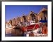 16th Century Arsenali (Docks) with Fishing Boats Moored in Inner Harbour, Hania, Crete, Greece Framed Art Poster Print by Diana Mayfield, 39x31