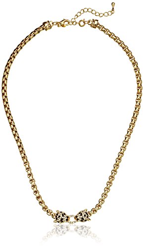 Crystal Panther Link Chain Necklace, 20