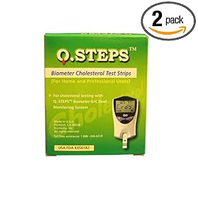 Q steps Total Cholesterol 3ct strips (Pack of 2)