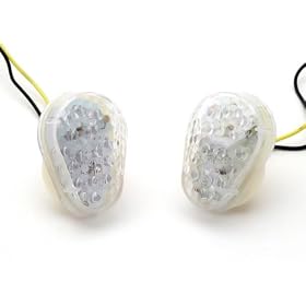 Kawasaki Ninja ZX6 ZX7 ZX9 ZX10 Clear LED Turn Signals