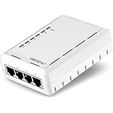 TRENDnet Powerline AV500 4-Port Hub, Switch, Up to 500 Mbps TPL-4052E