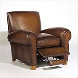 *QUICK SHIP* Bastille Leather Recliner in Brindisi Burgundy Leather: Brindisi Burgundy