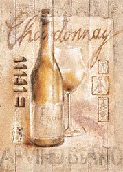 Eurographics SSV1207 Sonia Svenson, Chardonnay 18 x 24 cm, Hochwertiger Kunstdruck - Wein