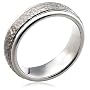 7mm Titanium Hammered Finish Wedding Band