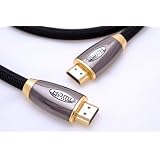 2m PRO GOLD BLACK 1.4a HIGH SPEED 15,2gbps - CABLE HDMI vers HDMI 3D - Triple blindage - Fonction ARC (signal audio Haute d�finition) signal Video Haute performance jusqu'a 4 096 par 2 160 (format Cinema num�rique) avec Ethernet et 3D,. Cable HDMI compatible 1.4, 1.3c, 1.3b, 1.3... ***LIVRAISON GRATUITE - Envoi rapide jour J(+1)***par PRO Electronics