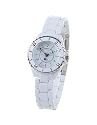 Orient Idea Ori-0318E Chic Arabic Numeral Hour Markers Round Case Rotatable Dial Quartz Wrist Watch for Female