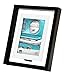 Kiera Grace City Float Picture Frame, 4 by 6-Inch, Black with Silver Accent