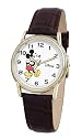 Disney Men's Mickey Mouse Brown Leather Strap Watch #D060S003