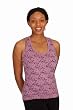 Veria Work Out Tank Full Henna Print - Orchid