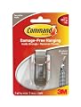 3M Command MR01-BN Modern Reflection Small Metal Hook, Brushed Nickel
