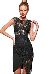 Lace Polyester/Spandex Evening Dress/Mini Dress 