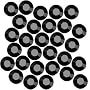 Swarovski Crystal Flatback Rhinestone #2028 Xilion Rose Hotfix ss20 "Jet" Black (50)