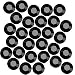 Swarovski Crystal Flatback Rhinestone #2028 Xilion Rose Hotfix ss20 "Jet" Black (50)