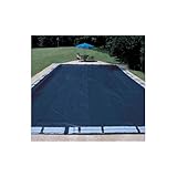 10-Year 20 x 40 Rectangle Pool Winter Covers with Center Step Section With Water Tubes