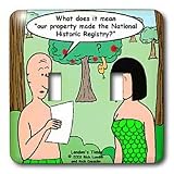 Londons Times Religion Heaven Hell Cartoons - Learning Fame In Eden - Light Switch Covers - double toggle switch