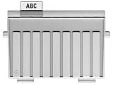 Produkt-Bild: Han-B&uuml;roger&auml;te 9001 Sichtreiter f&uuml;r St&uuml;tzplatten, verschiebbar, Hart-PVC, 35 mm breit, transparent