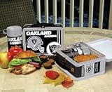 Oakland RAIDERS NFL FootballMetal LUNCH BOX Lunchbox New Gift