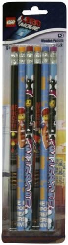 The Lego Movie 6 Pack of Wooden Pencils - Lgo6716 by West Designs
