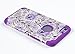 iPhone 6, DandyCase 2in1 Hybrid High Impact Hard Lavender & Cream Floral Pattern + Purple Silicone Case Cover for Apple iPhone 6 (4.7