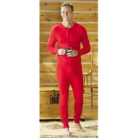 Men's Red Union Suits 2 Pk.