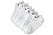Nike Kids Quarter Length Performance Boys 6-Pair Socks (Shoe Sz 9C-13C - Sock Sz 5-6, White)
