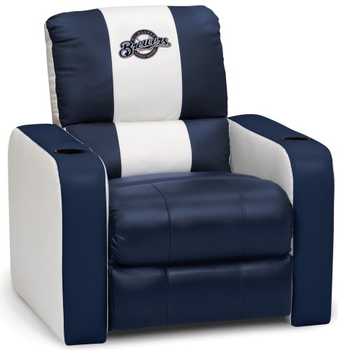 DreamSeat Milwaukee Brewers MLB Leather Recliner