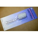 Dual Sided Nail Brush Brosee A Ongles Clear 6 inch length with Handle and Edge Brush