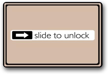 slide to unlock indoor/outdoor Doormat