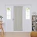 Deconovo Blackout Drapery Door Curtains Rod Pocket Thermal Insulated Blockout Curtains for Bedroom 54x72 Inch Light Beige 1 Panel