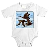 Onesie with geese, migrating, bird