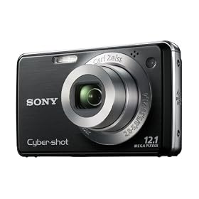 Sony Cybershot DSC-W220 Digital Camera - Black (12.1MP, 4x Optical Zoom)2.7 inch LCD