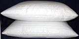MARRIKAS ALL NATURAL QUILTED FEATHER DOWN 20x36 KING PILLOW PAIR