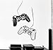 Joystick Wall Decal Gamer Video Game Play Room Kids Vinyl Stickers Art (ig2532) S 11 in X 17.1 in Black