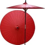 7 Foot Patio Umbrella With Base-Solid Orange