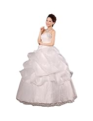 Petite Sexy Strapless  Pleated  Ball Gown Wedding Dress 