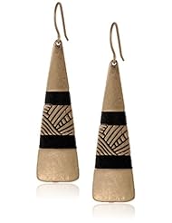 The SAK Thread Paddle Gold Drop Earrings