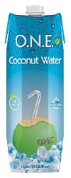 O.N.E. 100% Natural Coconut Water, 33.8 Ounce Boxes (Pack of 12)