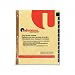 UNIVERSAL PRODUCTS / UNV20823 / Leather-Look Mylar Tab Dividers, 12 Month Tabs, Ltr, BLK/Gold, 12/set / Sold as 1 ST