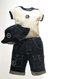 Nautical Onesie, Pant, & Hat by Creme De La Creme