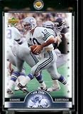 2005 Upper Deck Legends Jim Zorn Seattle Seahawks Football Card #27 - Mint Condition - In Protective Display Case !!