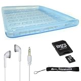 Sony Reader eBook PRS-600 Carrying Case Kit, Package Includes a Synthetic Durable Silicone Skin Case + Also includes a 4GB Mini SD and Adapter + Stereo In-Ear Headphones (White) + package also comes with a 4-inch eBigvalue TM Determination Hand Strap