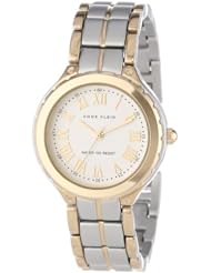 Anne Klein Womens AK/1303SVTT Round Two-Tone Bracelet Watch
