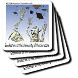 Londons Times Funny Society Cartoons - Sorebone Graduation - Coasters
