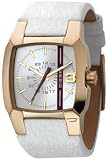 Diesel #DZ1298 Men's White Leather Strap Analog White Dial Watch