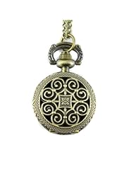 Youyoupifa Wholesale 5pcs/lot Vintage Bronze Alloys Carve Patterns Fashion Quartz Pocket Watch(Unisex)