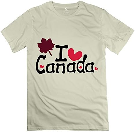 ZYA6W Men Canda Maple Leaf Cotton C\r\nCustom T Shirt Natural M