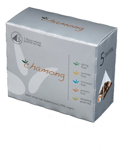 Chamong Darjeeling Tea Sample Pack, 5-Flavors 5-Count Boxes (Pack of 24) by Darjeeling Teas